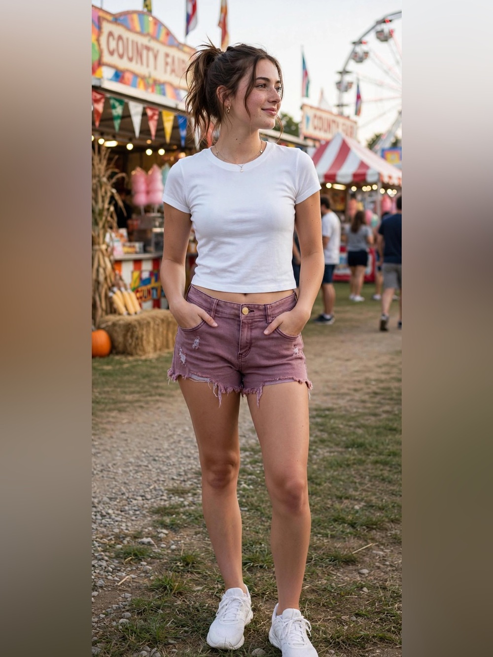 refuge Mauve-Pink Distressed Denim Cutoff Shorts Size 10